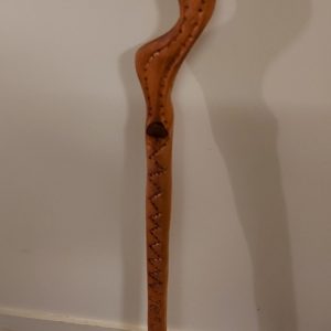 Carved Willow Walking Stick